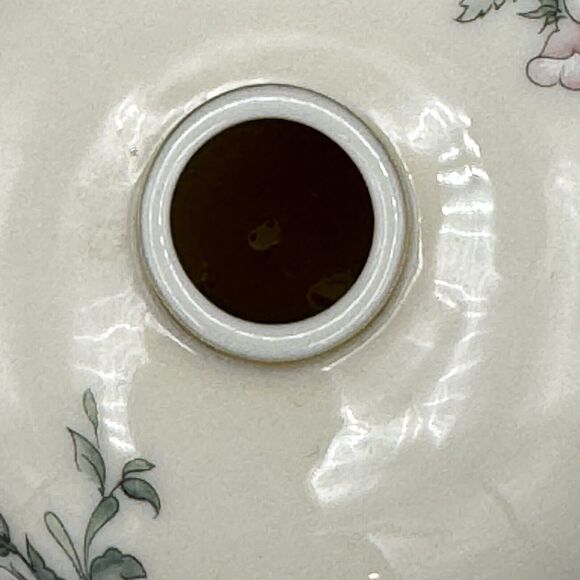 Vtg Lenox Serenade Porcelain Perfume Bottle with Bird Topper Floral Gold Gilt - Picture 11 of 11